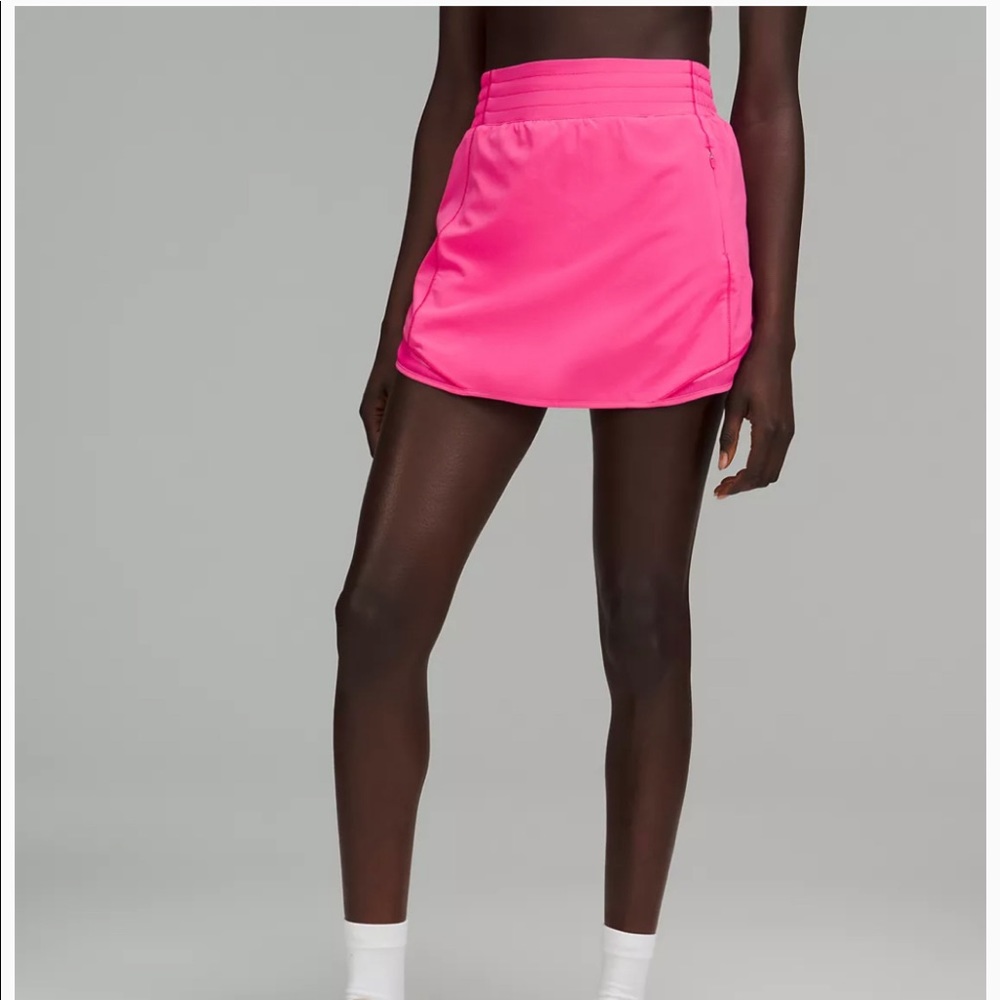 Lululemon Hotty hot high rise skort sonic pink size 2